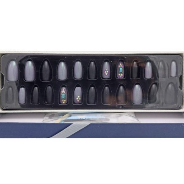 ستيكي نيلز اظافر لاصقه جذابه متعدده المقاسات وسهله التركيب BK 19-113  حبه 24