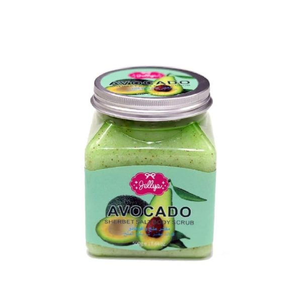 جليز مقشر للجسم بالملح والأفوكادو