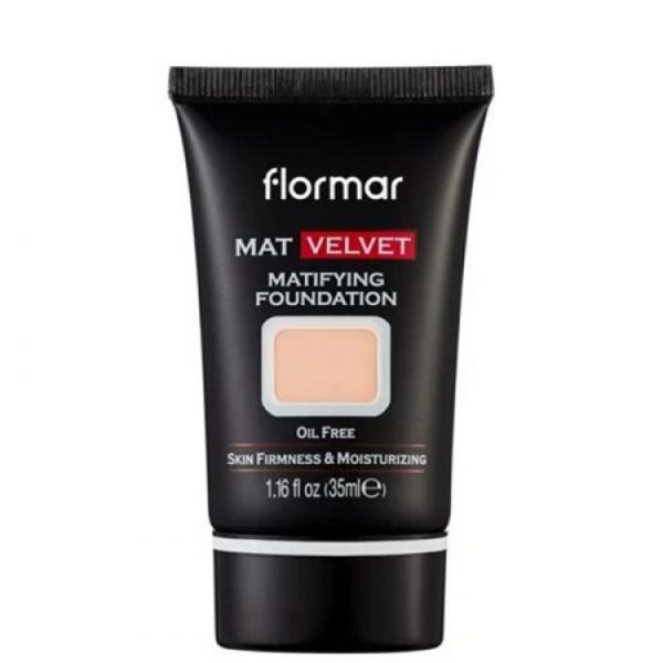 كريم اساس مطفي مخمل للوجه V201 وارم ايفوري من فلورمار 35مل