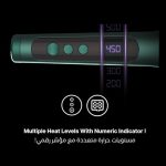 ⁦يونايتد بروفيشنال مشط الشعر الكهربائي موديل UN-208 لون أخضر⁩ - الصورة ⁦4⁩