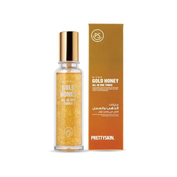 بريتي سكين تونر جزيئات الذهب والعسل الكل في واحد 140 مل
