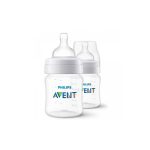 ⁦فيليبس افنت رضاعة بلاستيكية m0+ مضادة للمغص - 125x2 مل⁩ - الصورة ⁦2⁩