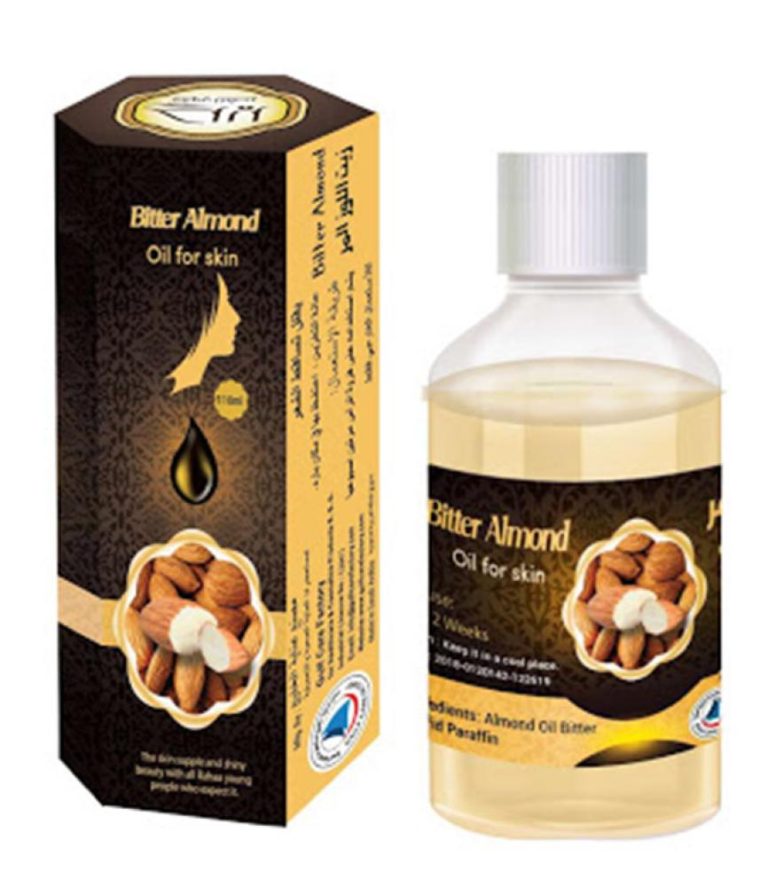 زيت لنعومة البشرة باللوز المر