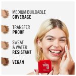 ⁦ريميل لندن بودرة أساس لاستينج فينيش رقم 004 روز آيفوري - 10 جم⁩ - الصورة ⁦5⁩