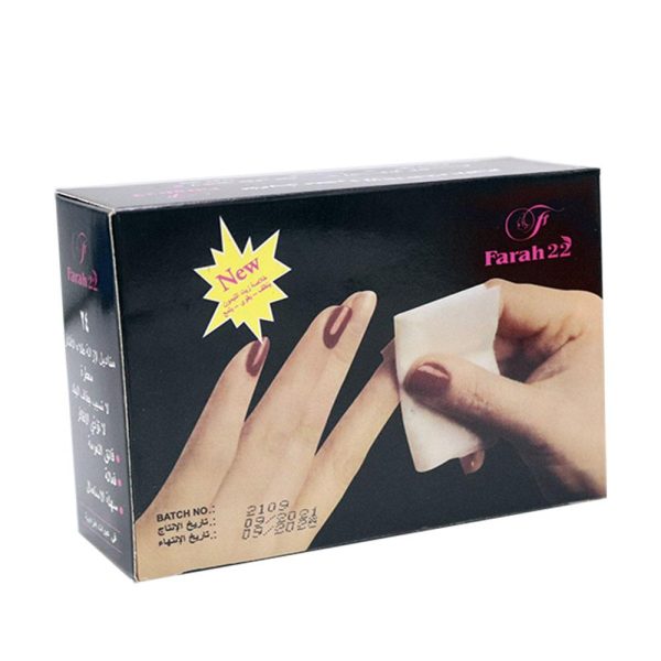 فرح 22 مناديل إزالة طلاء الاظافر - 24منديل