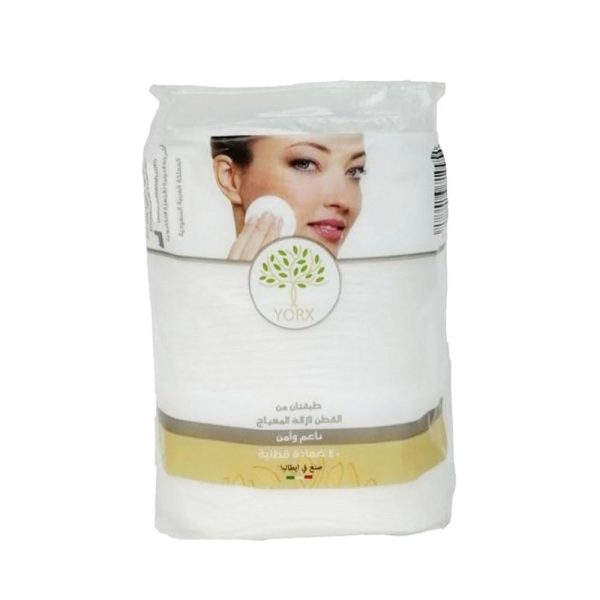 يوركس ضمادة قطنية مدور لازالة المكياج - 40 حبة