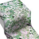 ⁦قماش مخور حرير اندونيسي مشجر - أخضر⁩ - الصورة ⁦2⁩