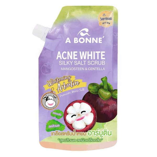 اي بون مقشر بملح حريري أبيض لحب الشباب مانغوستين سنتل 350 جرام