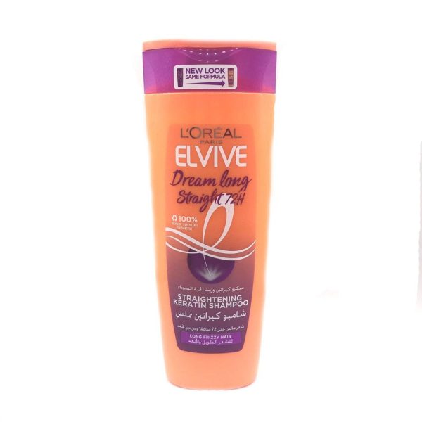 لوريال باريس شامبو ميكروكيراتين وزيت الحبة السودا للشعر الطويل والمجعد 400 مل