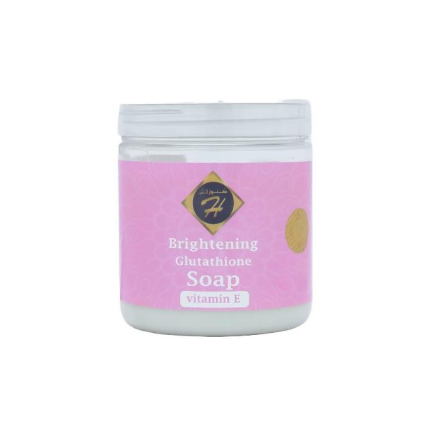 كنوز اتش صابونية التفتيح بفيتامين E  و الجلوتاثيون - 500 جم