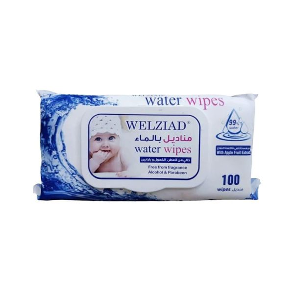 ويلزياد مناديل بالماء 100 منديل