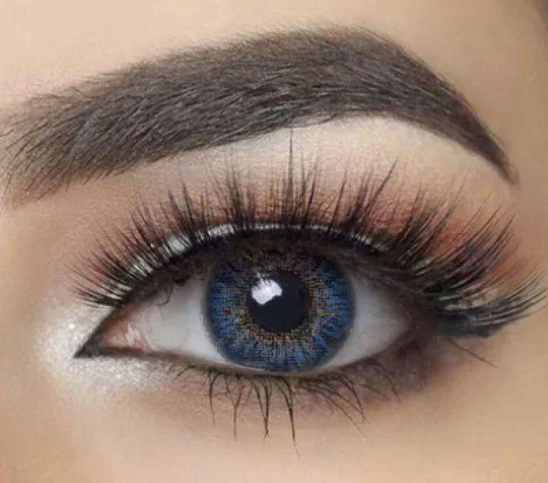 عدسات لاصقة يومية أزرق حديث