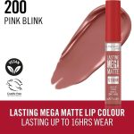 ⁦ريميل لندن أحمر شفاه سائل لاستينج ميجا مات رقم 200 بينك بلينك 7.4 مل⁩ - الصورة ⁦5⁩