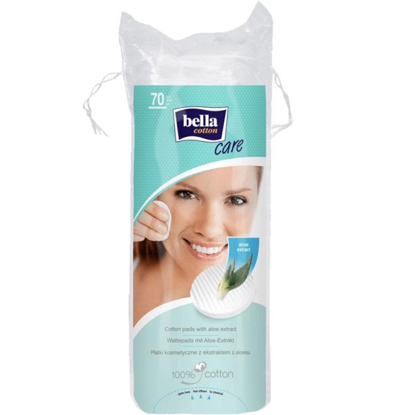 بيلا قطن أقراص قطنية مدورة مع خلاصة الصبار - 70 قرص