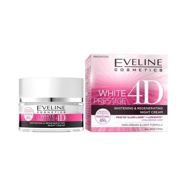 ايفلين كريم تفتيح مكثف ليلي وايت برستيج