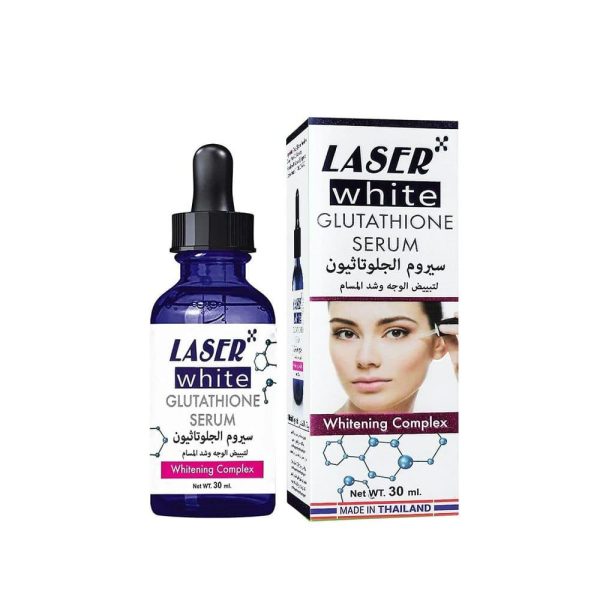 ليزر وايت سيروم الجلوتاثيون لتبييض الوجه وشد المسام - 30 جم