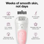 ⁦براون سيلك ابيل 5 ماكينة إزالة الشعر للمبتدئات 3 ملحقات SES 5-620⁩ - الصورة ⁦9⁩