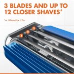 ⁦جيليت بلو 3 كومفورت شفرات حلاقة للرجال 3 شفرات - 3 قطع⁩ - الصورة ⁦4⁩