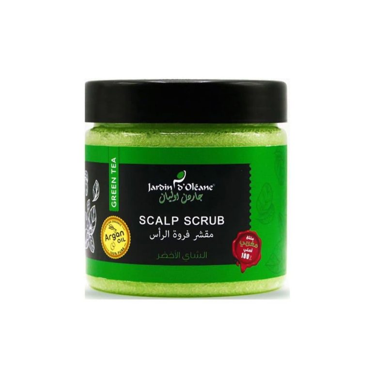 مقشر فروة الرأس شاي أخضر