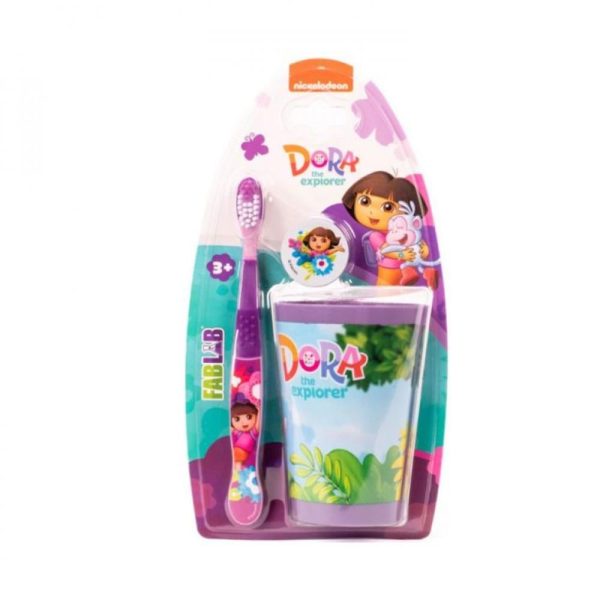 نيكلودين ترتل فرشاة أسنان وكأس رسومات دورا