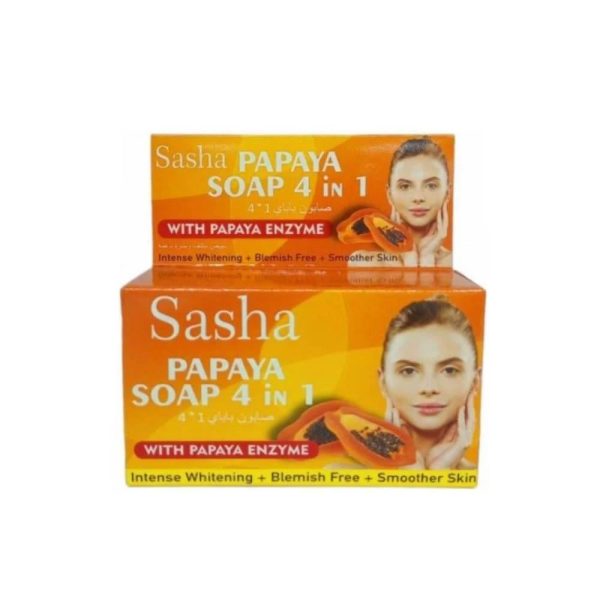 صابون البابايا ساشا لتفتيح البشرة