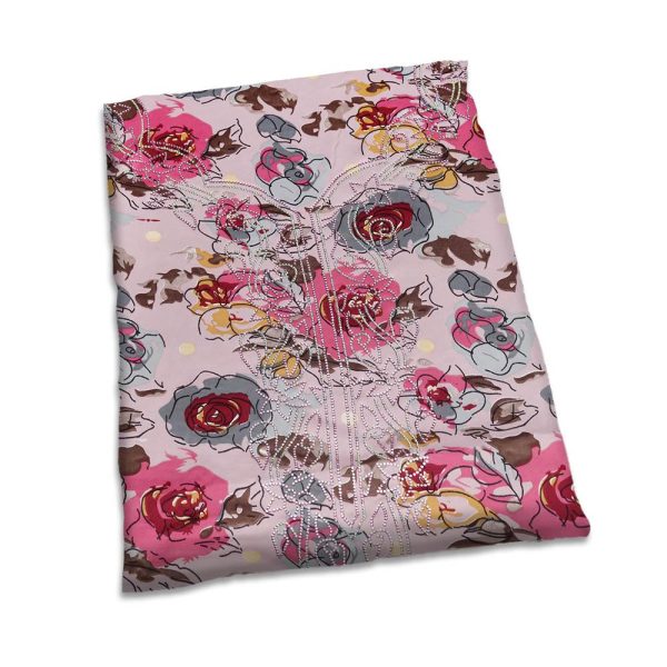 قماش مخور حرير وردي