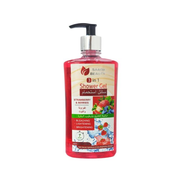سعادة بيوتي سائل استحمام فراولة وتوت