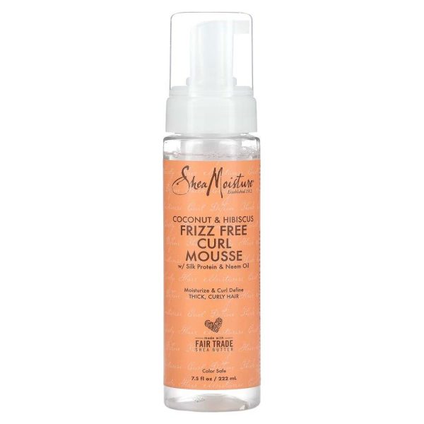 شيا مويستشر رغوة تصفيف الشعر بجوز الهند والكركديه للشعر الكيرلي - 222 مل