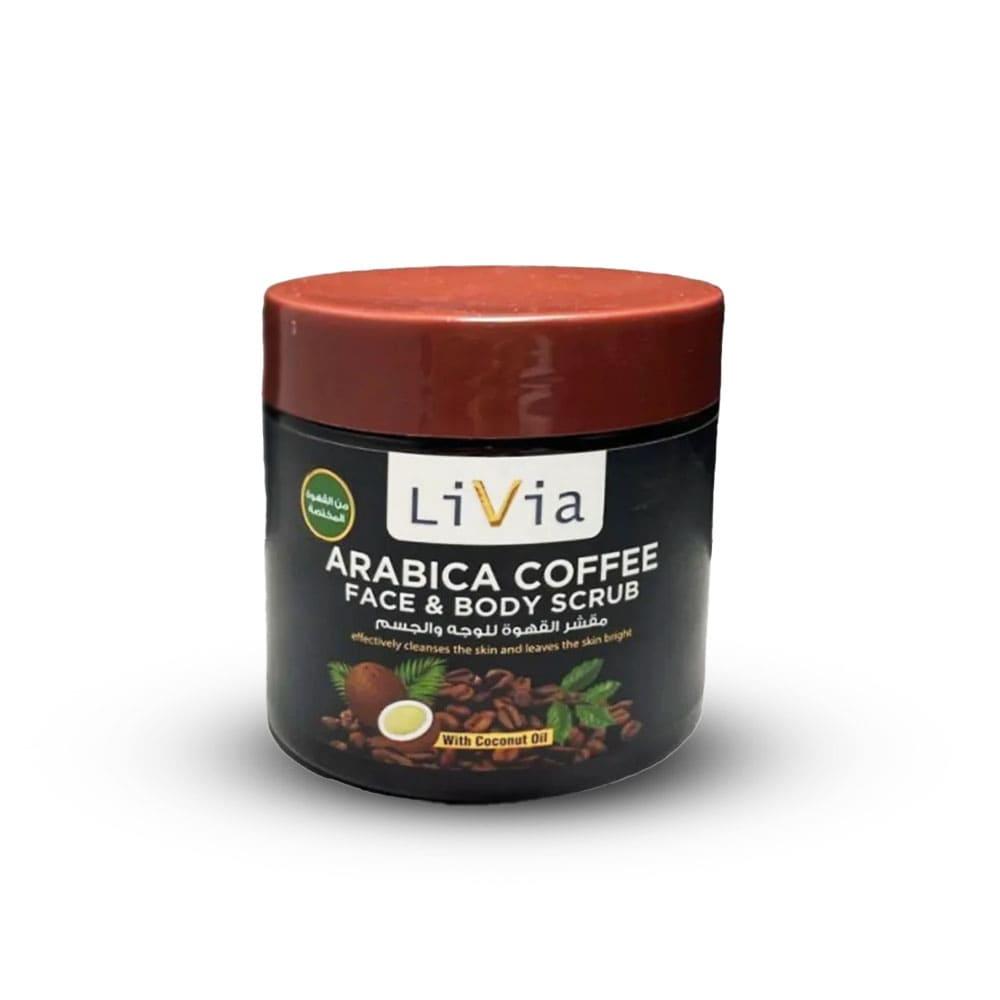3902f8c2-9c5b-4522-9273-837711fb5146-1000x1000-9bp0yTMYeZ4tLXPtbDi4RpOGxv1QNw3uciLlACbU.jpg ليفيا مقشر القهوة للوجه والجسم مع زيت جوز الهند - 500 مل - الصورة 1