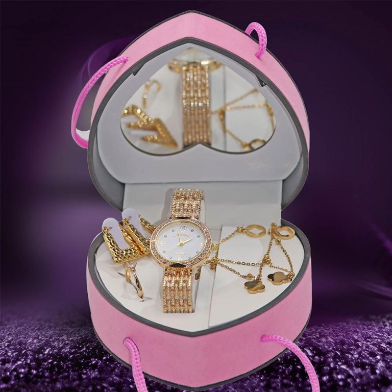 طقم ساعة نسائي عصري