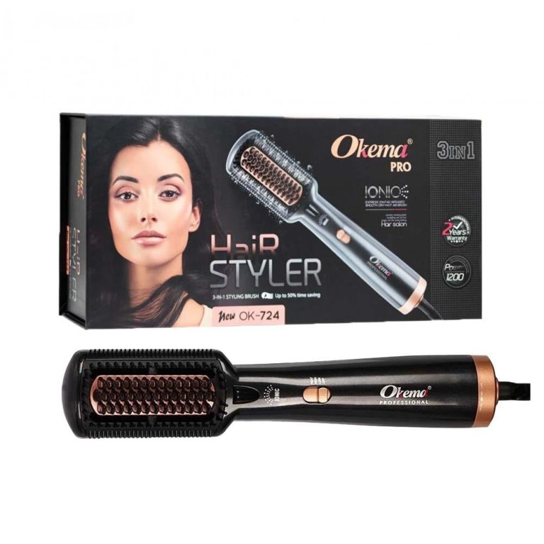 فرشاة تصفيف شعر 3 في 1 ايونات اوكيما برو