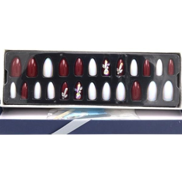 ستيكي نيلز اظافر لاصقه جذابه متعدده المقاسات وسهله التركيب BK 19-105   حبه 24