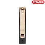 تيتانيا قصافة أظافر مطلية بالذهب مع جراب - 9 سم