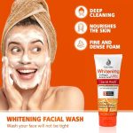 ⁦كيرلاين غسول وجه بفيتامين سي والكولاجين لتبييض الوجه - 100 جم⁩ - الصورة ⁦2⁩