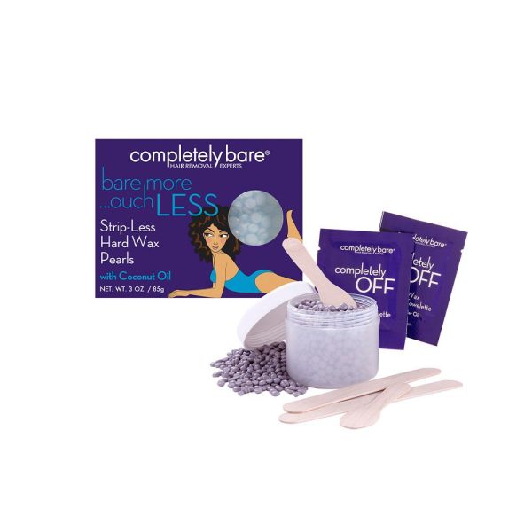 كومبليتلي بير مجموعة لألئ الشمع الصلبة لإزالة الشعر بزيت جوز الهند 85 جم
