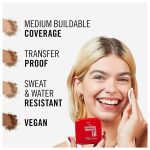 ⁦ريميل لندن بودرة أساس لاستينج فينيش رقم 002 بيرل - 10 جم⁩ - الصورة ⁦5⁩