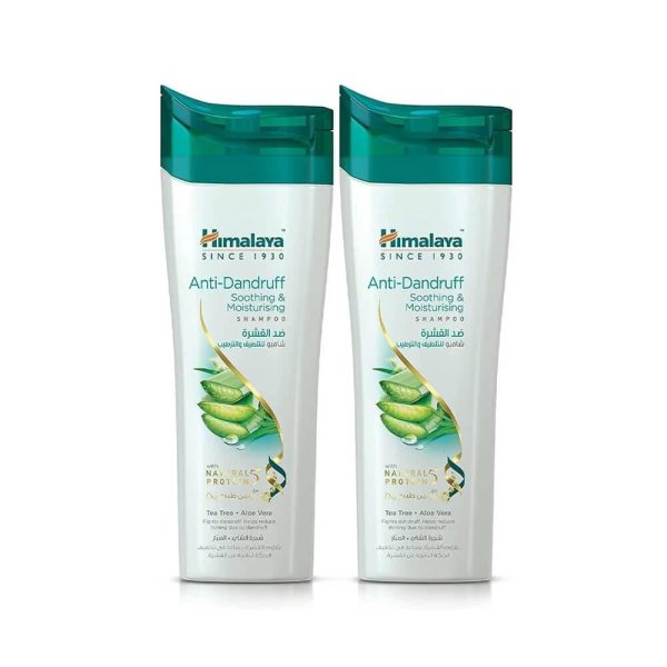 هيمالايا شامبو ضد القشرة للتلطيف والترطيب بشجرة الشاي والصبار 2×400مل