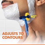 ⁦جيليت بلو 3 كومفورت شفرات حلاقة للرجال 3 شفرات - 3 قطع⁩ - الصورة ⁦5⁩