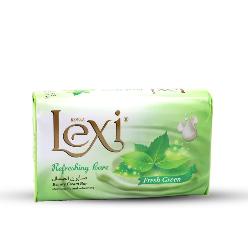 512ca0a7-8fef-452d-9cfe-e17822938613-1000x1000-wmAsv8mT3m6fND0V3ro8CgNif332oJGayaLcHgni.jpg رويال لكسي صابون الجمال فريش جرين - 175 جم - الصورة 1