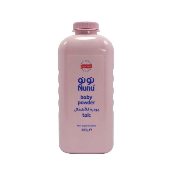 نونو بودرة تلك للاطفال وردي - 400 جم
