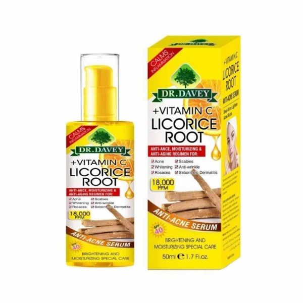 دكتور ديفي سيروم مضاد لحب الشباب بخلاصة عرق السوس وفيتامين سي - 50 مل