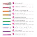 ⁦بي اتش كوزمتكس مجموعة فرش مكياج تيك مي باك تو برازيل - 10 فرش⁩ - الصورة ⁦3⁩