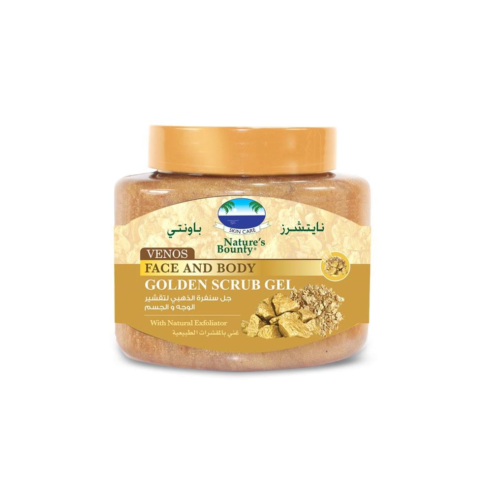 558c5487-4345-4015-929d-13dfb219bf9a-1000x1000-DxUpdXtgzKN7JHEfkLaMYuFzHbCulBn0mRMhcUZn.jpg نايتشرز باونتي فينوس جل مقشر ذهبي غني بالمقشرات الطبيعية 300 مل - الصورة 1