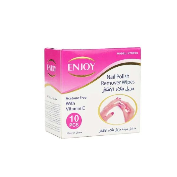 انجوي مناديل مزيل طلاء الاظافر - 10 منديل