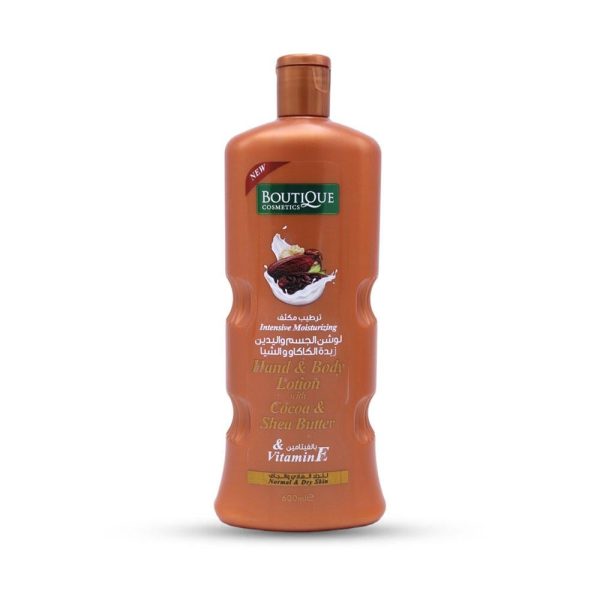 بوتيك لوشن الجسم واليدين بزبدة الكاكاو والشيا - 600 مل