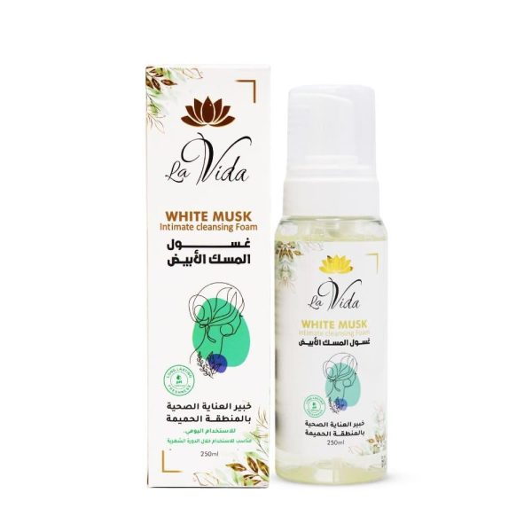 غسول المسك الابيض للعناية بالمنطقة الحميمة لا فيدا