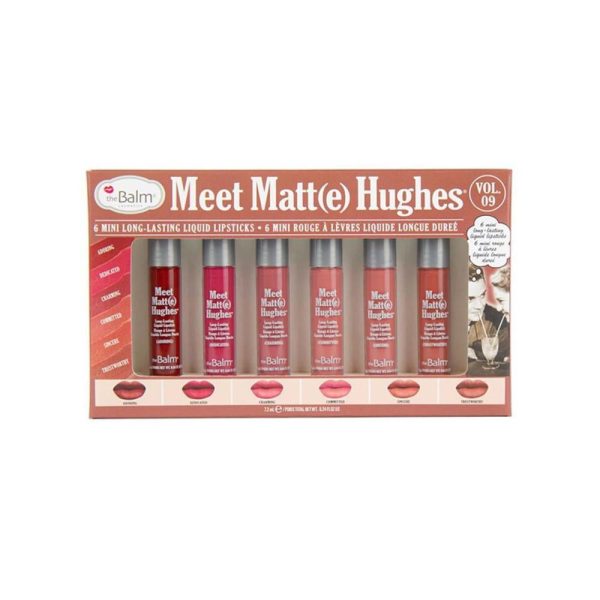 ذا بالم مجموعة احمر شفاه ميني ميت مات هيوز ثابت وسائل 6 قطع9G231