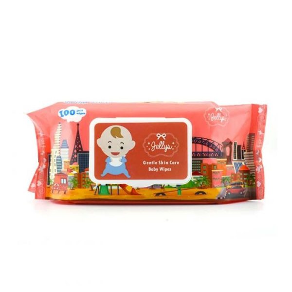 جليز مناديل مبللة طبيعية ومعطرة  زهري 100 حبة