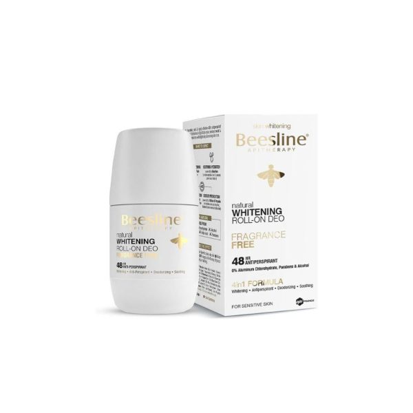 بيزلين رول اون مزيل رائحة العرق الطبيعي لتفتيح البشرة خال من العطر - 50 مل
