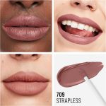 ⁦ريميل لندن أحمر شفاه سائل لاستينج ميجا مات رقم 709 سترابليس 7.4 مل⁩ - الصورة ⁦4⁩